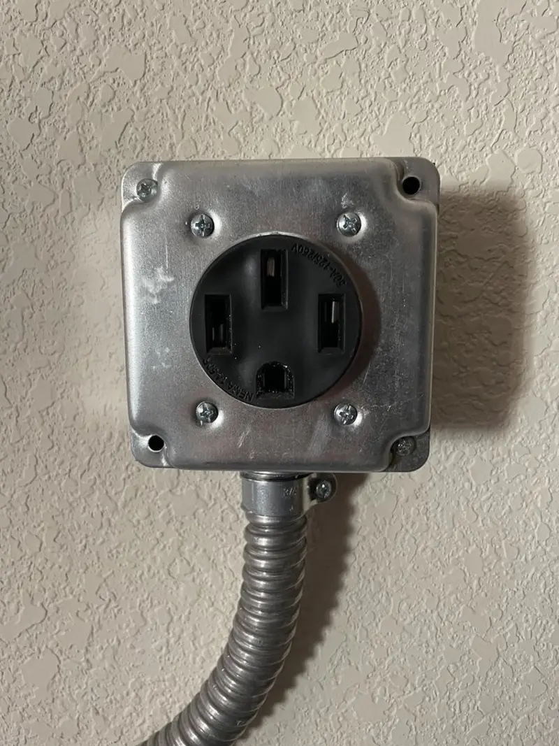 NEMA 14-50 outlet installed for Smart Home Electrical in Monahans